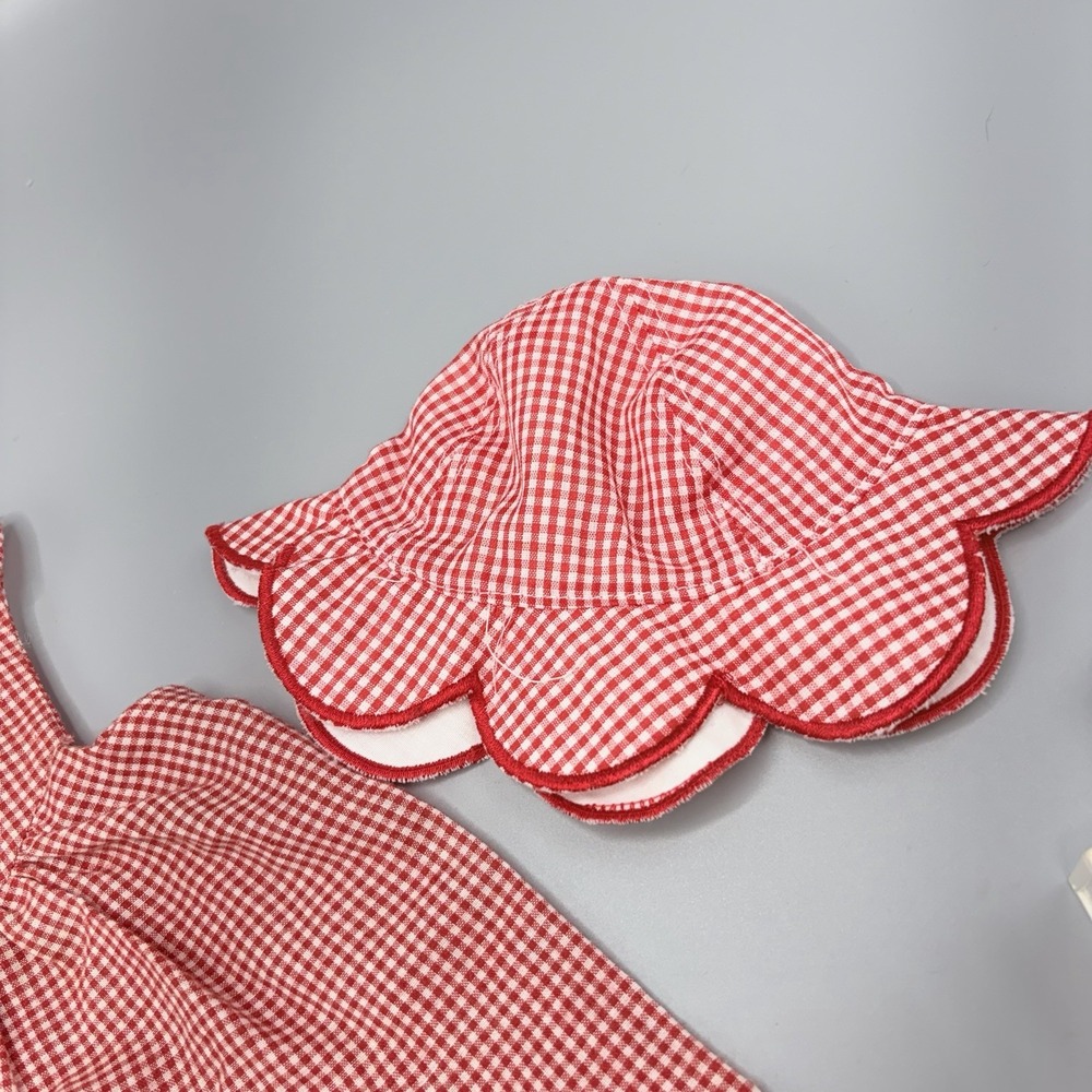 American Girl Bitty Baby Fun in the Sun Red Gingham Set Outfit & ExtrasToy Shoes - Picture 7 of 10